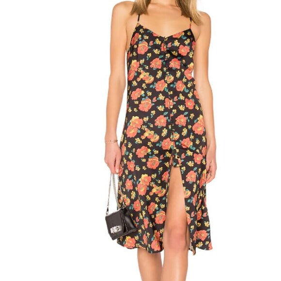 LPA Dresses & Skirts - LPA X Revolve [NWT - Med] Button-Up Floral Slip Dress - Low Back